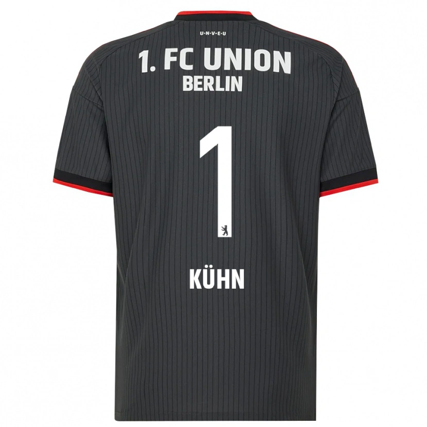 Danxen Enfant Maillot Samuel Kühn #1 Noir Blanc Rouge Tenues Extérieur 2026/27 T-Shirt