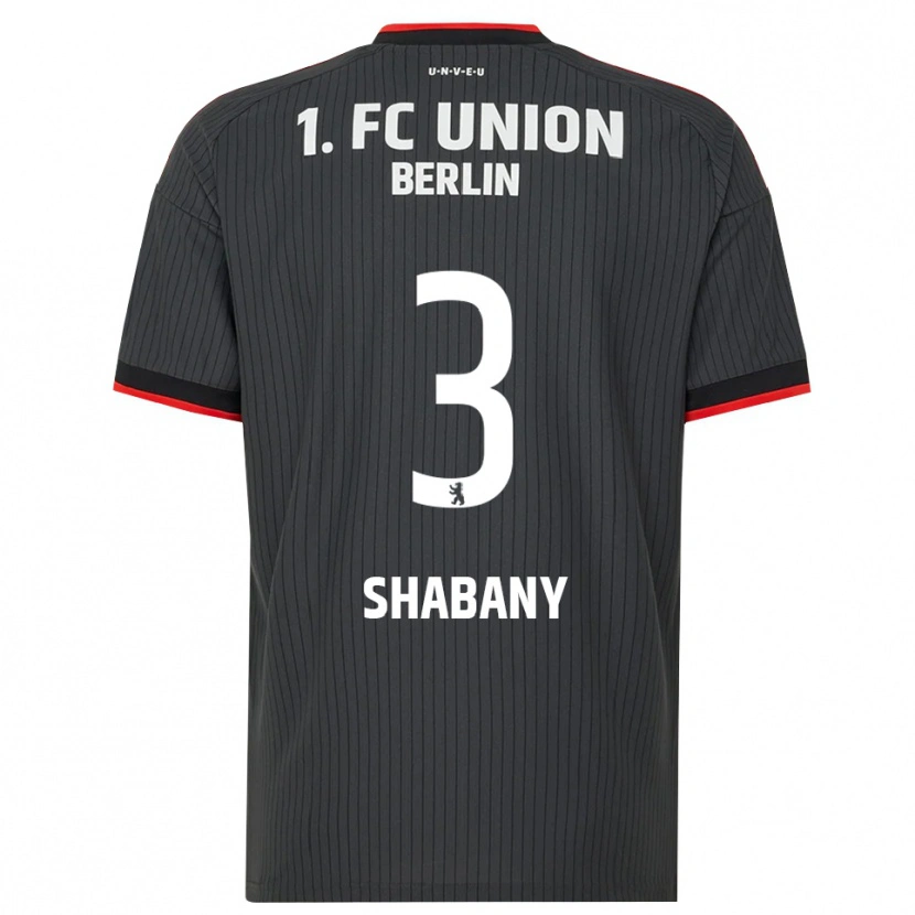 Danxen Enfant Maillot Alec Shabany #3 Noir Blanc Rouge Tenues Extérieur 2026/27 T-Shirt