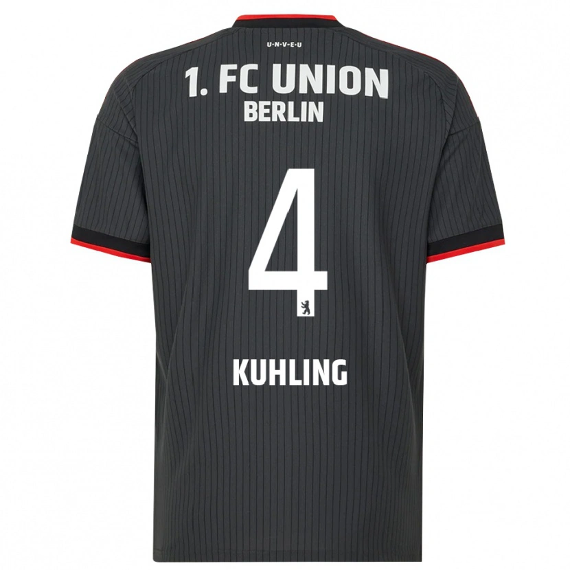 Danxen Enfant Maillot Ole Kühling #4 Noir Blanc Rouge Tenues Extérieur 2026/27 T-Shirt