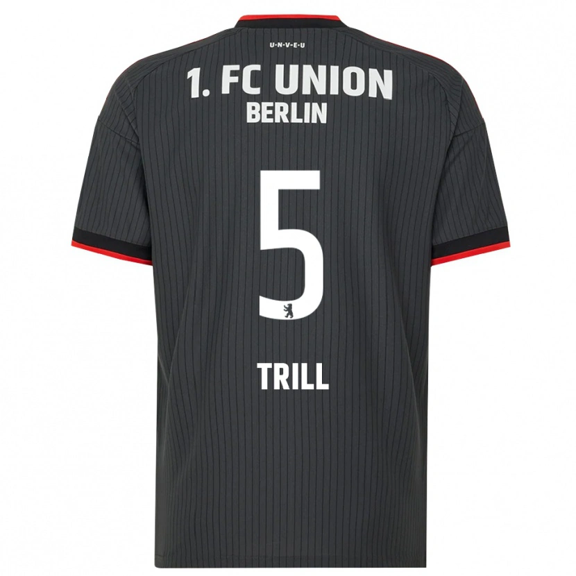 Danxen Enfant Maillot Santiago Trill #5 Noir Blanc Rouge Tenues Extérieur 2026/27 T-Shirt