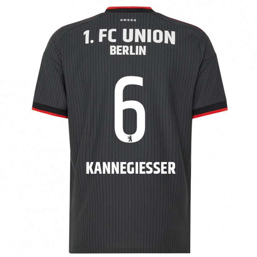 Danxen Enfant Maillot Tom Kannegießer #6 Noir Blanc Rouge Tenues Extérieur 2026/27 T-Shirt