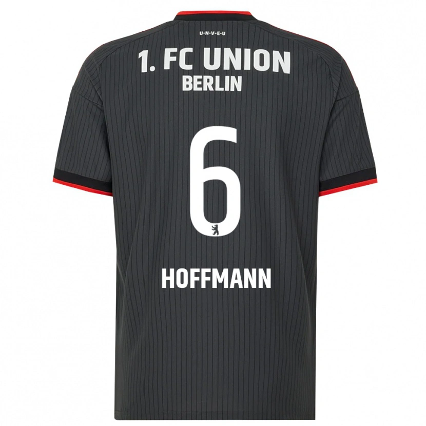 Danxen Enfant Maillot Finn Hoffmann #6 Noir Blanc Rouge Tenues Extérieur 2026/27 T-Shirt