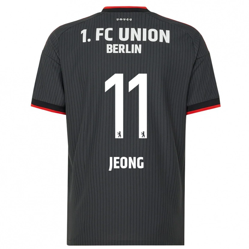 Danxen Enfant Maillot Woo-Yeong Jeong #11 Noir Blanc Rouge Tenues Extérieur 2026/27 T-Shirt