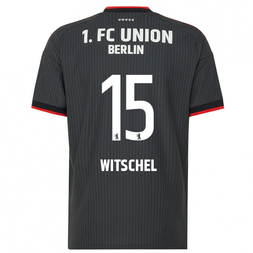 Danxen Enfant Maillot Maxim Witschel #15 Noir Blanc Rouge Tenues Extérieur 2026/27 T-Shirt