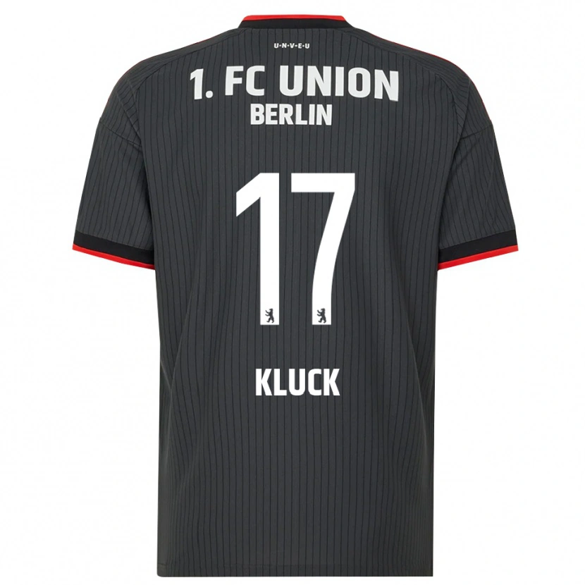Danxen Enfant Maillot Pierre Kluck #17 Noir Blanc Rouge Tenues Extérieur 2026/27 T-Shirt