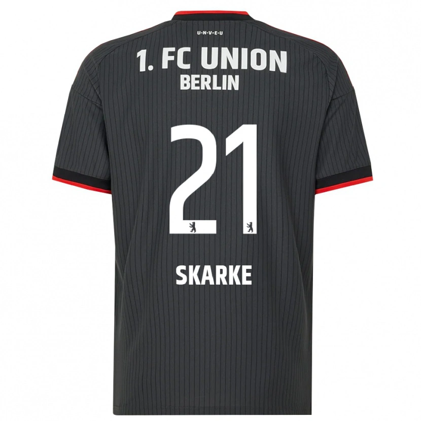 Danxen Enfant Maillot Tim Skarke #21 Noir Blanc Rouge Tenues Extérieur 2026/27 T-Shirt
