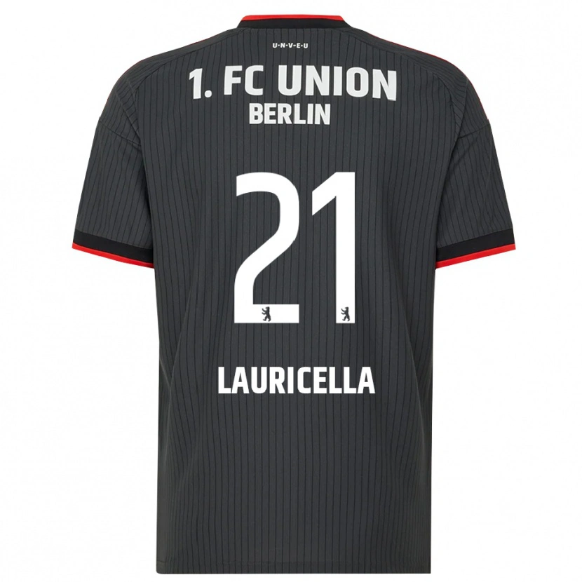 Danxen Enfant Maillot Guiseppe Lauricella #21 Noir Blanc Rouge Tenues Extérieur 2026/27 T-Shirt