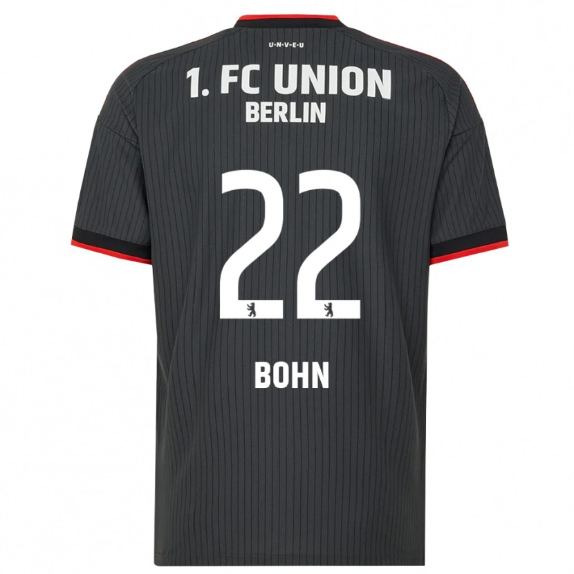 Danxen Enfant Maillot Oskar Bohn #22 Noir Blanc Rouge Tenues Extérieur 2026/27 T-Shirt