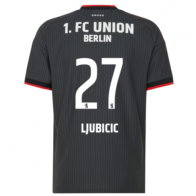 Danxen Enfant Maillot Marin Ljubicic #27 Noir Blanc Rouge Tenues Extérieur 2026/27 T-Shirt