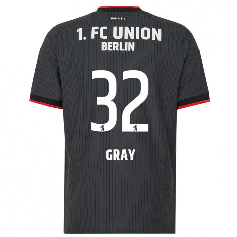 Danxen Enfant Maillot Mekhi Gray #32 Noir Blanc Rouge Tenues Extérieur 2026/27 T-Shirt