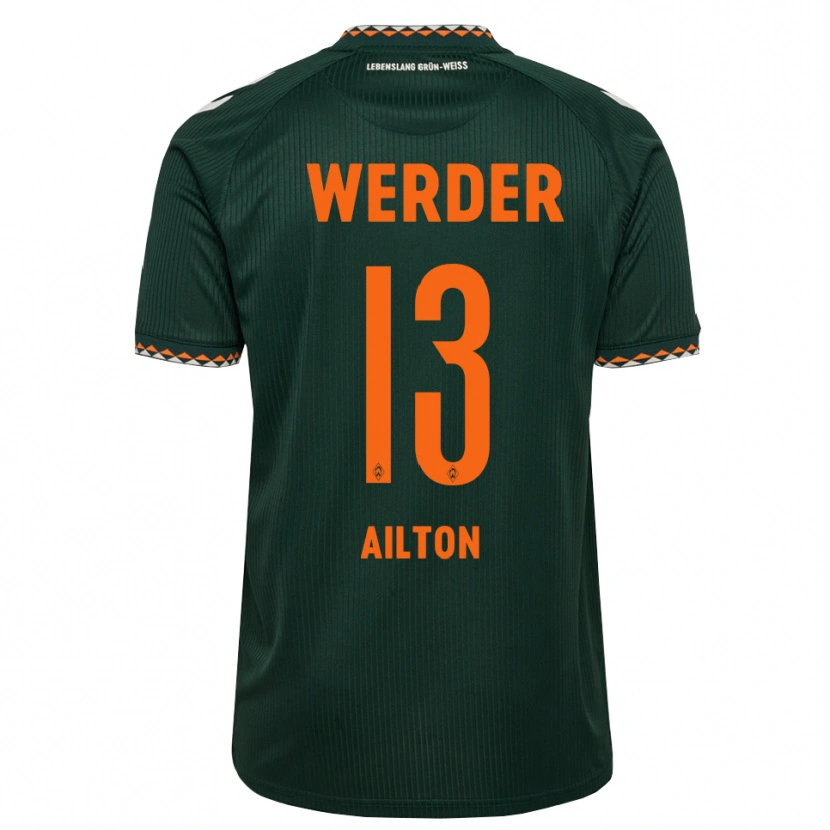 Danxen Enfant Maillot Ailton Ramon Goncalves Rodriguez #13 Vert Foncé Orange Blanc Tenues Extérieur 2026/27 T-Shirt