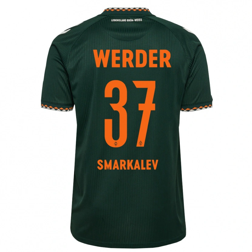 Danxen Enfant Maillot Stefan Smarkalev #37 Vert Foncé Orange Blanc Tenues Extérieur 2026/27 T-Shirt