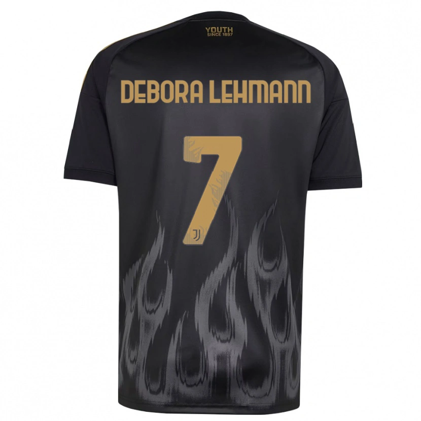 Danxen Enfant Maillot Alisha Debora Lehmann #7 Noir Marron Troisieme 2026/27 T-Shirt