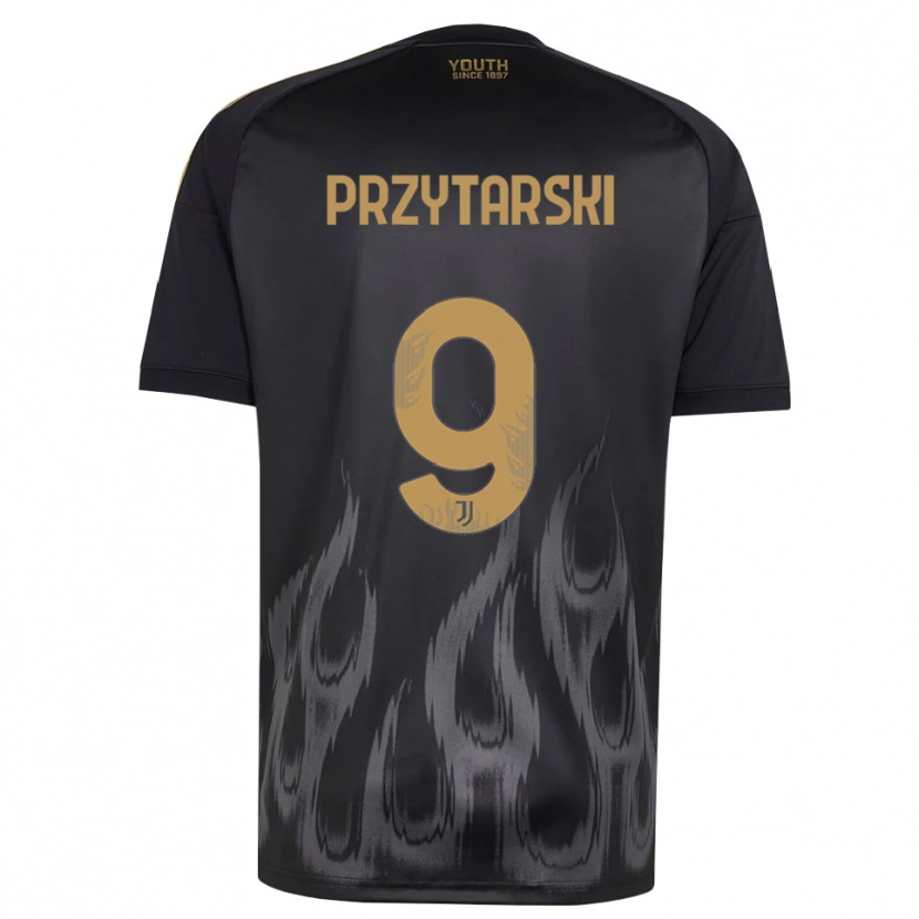 Danxen Enfant Maillot Aleksander Przytarski #9 Noir Marron Troisieme 2026/27 T-Shirt