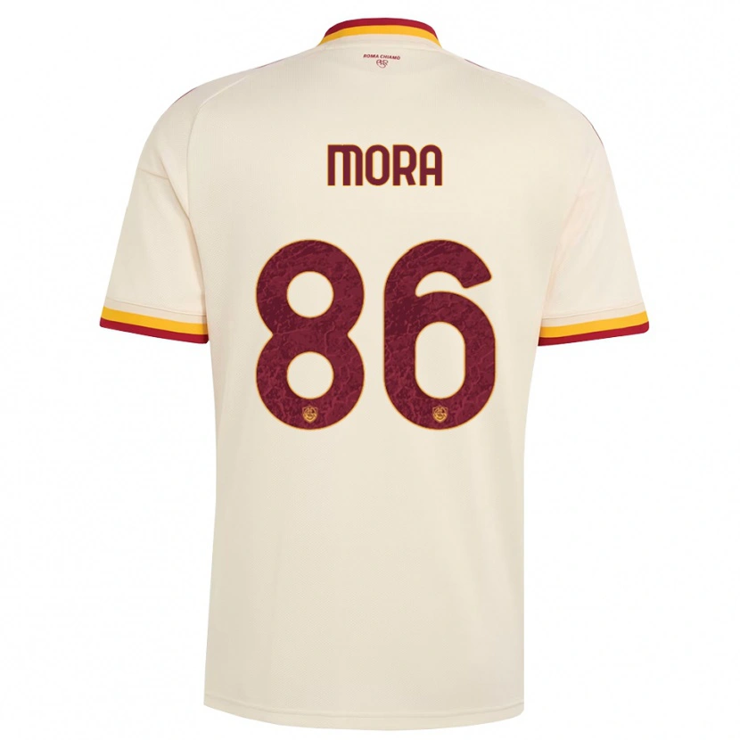 Danxen Homme Maillot Rodrigo Mora #86 Champagne Rouge Jaune Tenues Extérieur 2026/27 T-Shirt