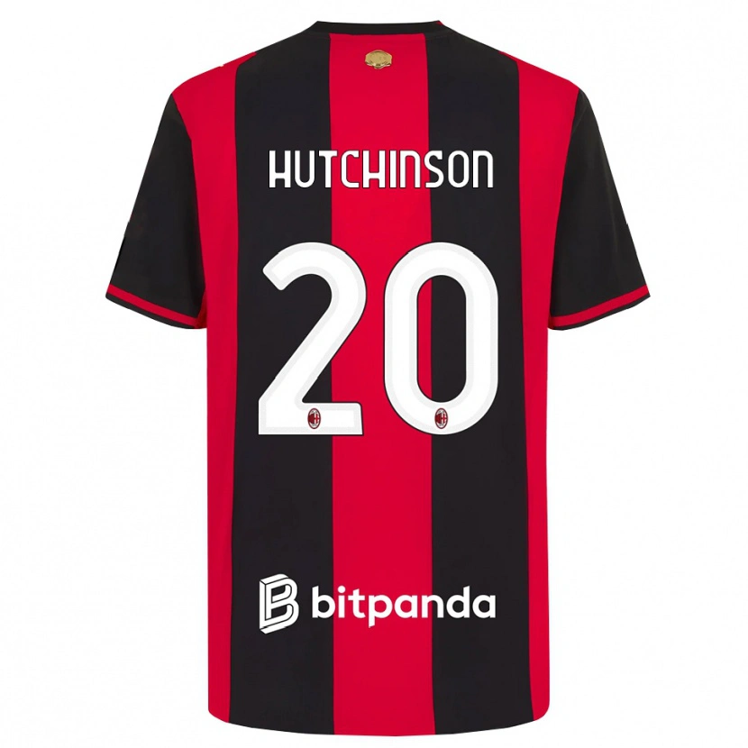 Danxen Homme Maillot Omari Hutchinson #20 Rouge Noir Blanc Tenues Domicile 2026/27 T-Shirt