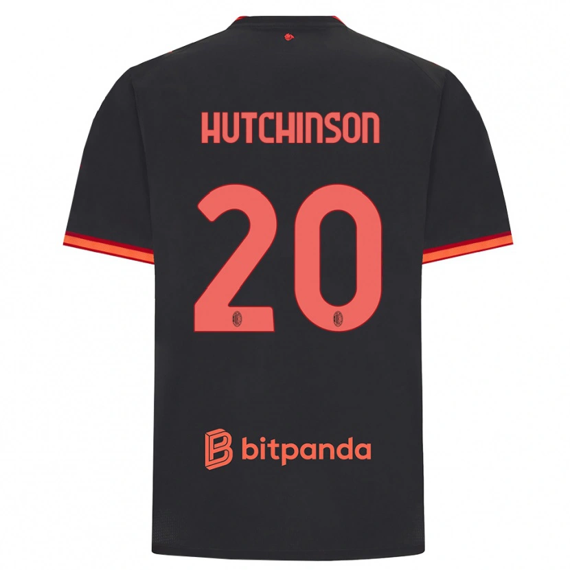 Danxen Homme Maillot Omari Hutchinson #20 Rouge Noir Troisieme 2026/27 T-Shirt