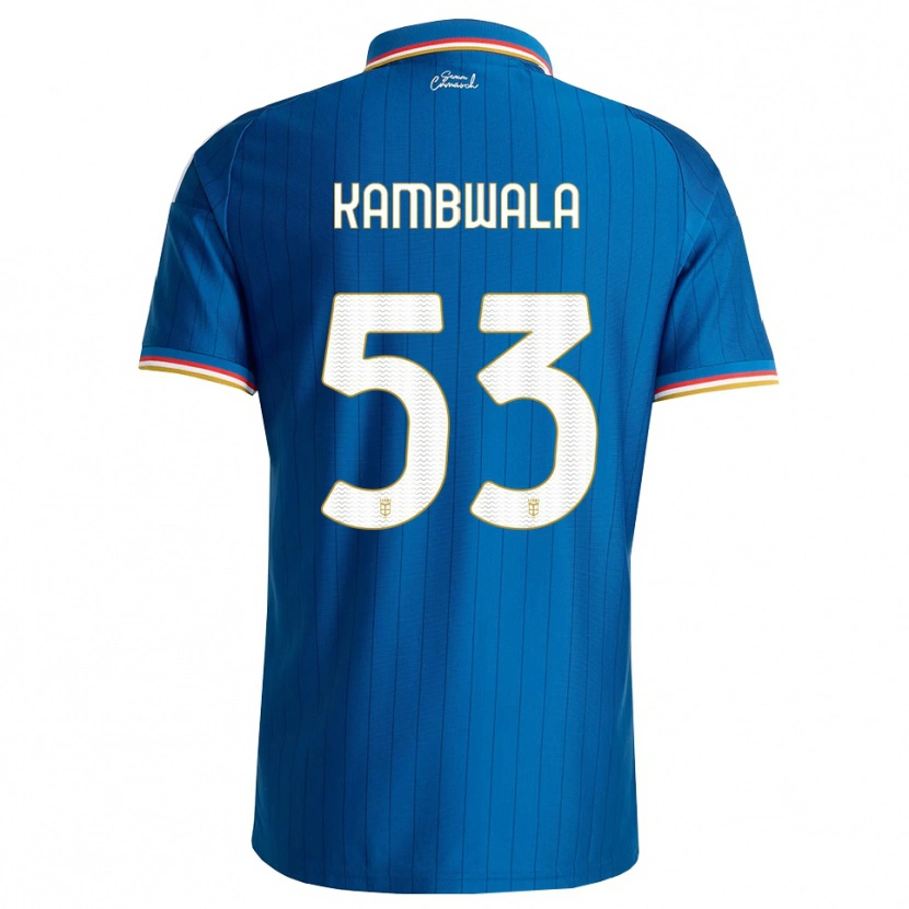 Danxen Homme Maillot Willy Kambwala #53 Bleu Blanc Rouge Tenues Domicile 2026/27 T-Shirt
