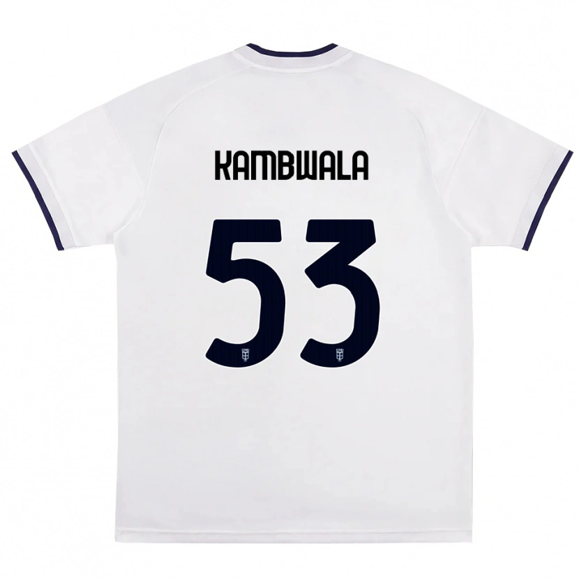 Danxen Homme Maillot Willy Kambwala #53 Blanc Rouge Bleu Royal Tenues Extérieur 2026/27 T-Shirt