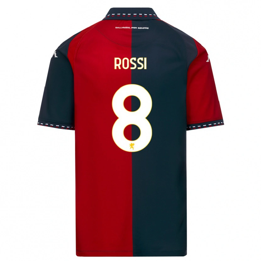 Danxen Homme Maillot Gianluca Rossi #8 Rouge Noir Blanc Tenues Domicile 2026/27 T-Shirt