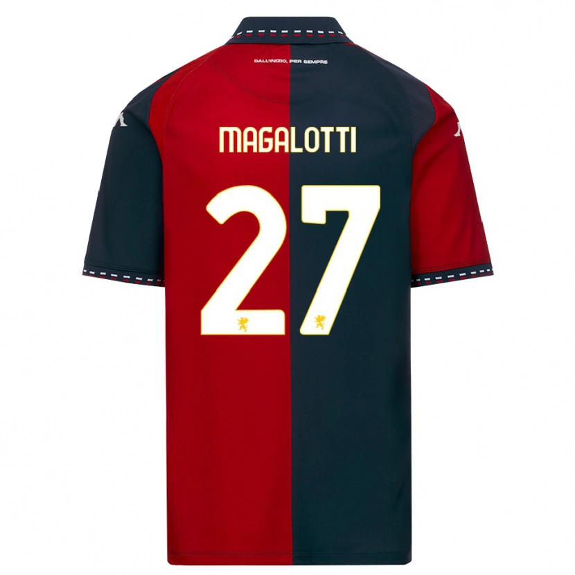 Danxen Homme Maillot Gabriele Magalotti #27 Rouge Noir Blanc Tenues Domicile 2026/27 T-Shirt