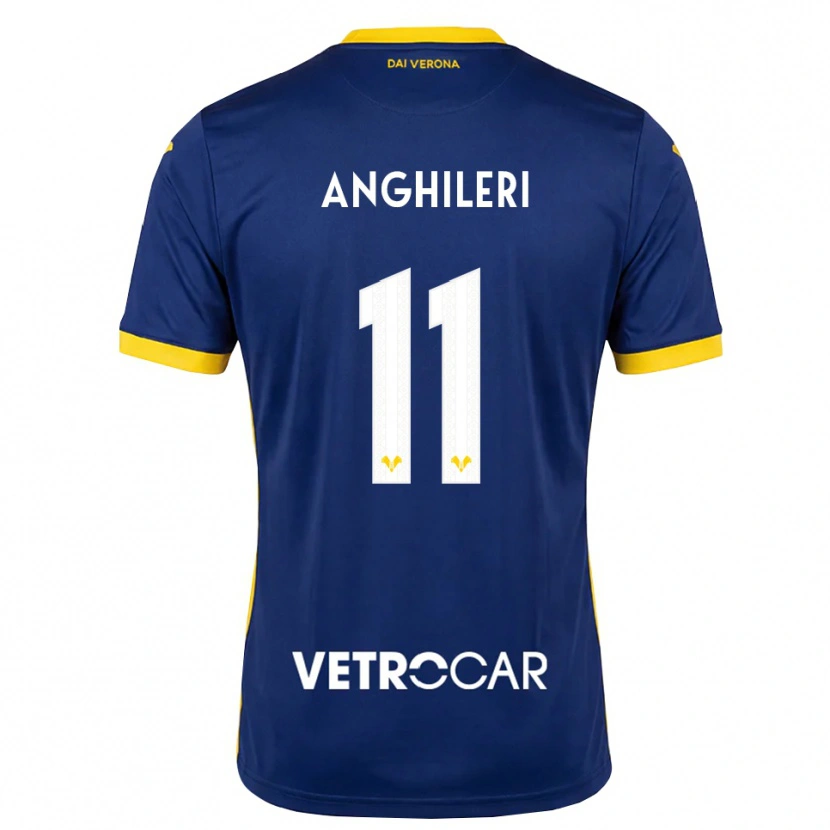 Danxen Homme Maillot Federica Anghileri #11 Bleu Roi Jaune Blanc Tenues Domicile 2026/27 T-Shirt