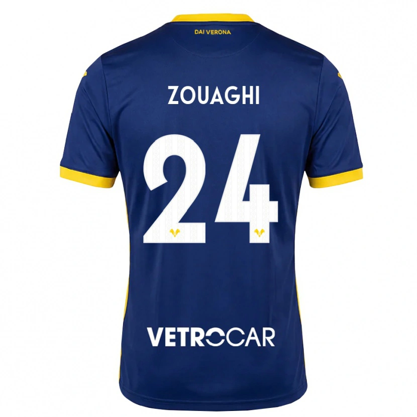 Danxen Homme Maillot Thomas Zouaghi #24 Bleu Roi Jaune Blanc Tenues Domicile 2026/27 T-Shirt