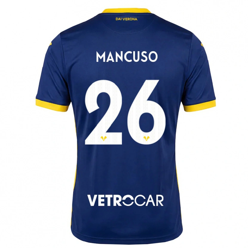 Danxen Homme Maillot Giulia Mancuso #26 Bleu Roi Jaune Blanc Tenues Domicile 2026/27 T-Shirt