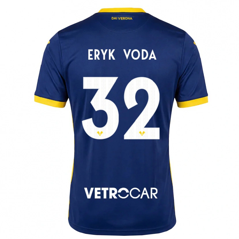 Danxen Homme Maillot Andrei Eryk Voda #32 Bleu Roi Jaune Blanc Tenues Domicile 2026/27 T-Shirt