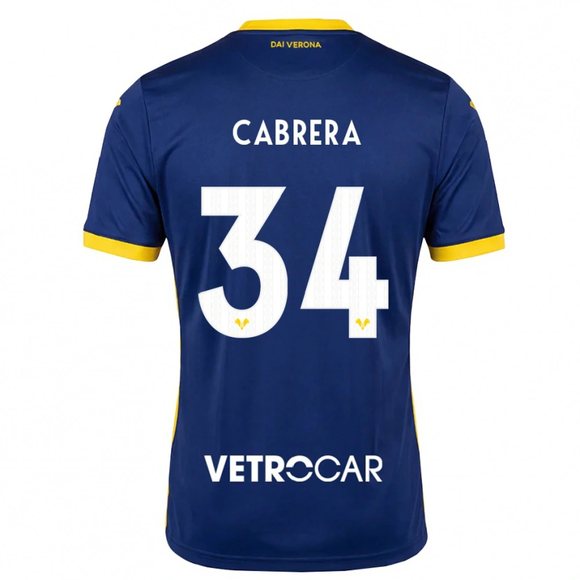 Danxen Homme Maillot Ilena Cabrera #34 Bleu Roi Jaune Blanc Tenues Domicile 2026/27 T-Shirt