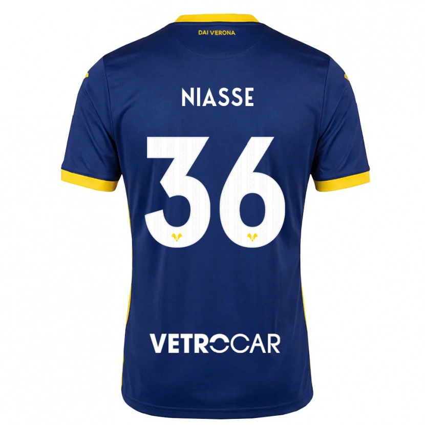 Danxen Homme Maillot Cheikh Niasse #36 Bleu Roi Jaune Blanc Tenues Domicile 2026/27 T-Shirt