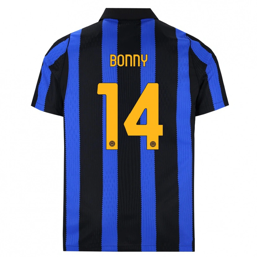 Danxen Homme Maillot Ange-Yoan Bonny #14 Noir Bleu Jaune Tenues Domicile 2026/27 T-Shirt