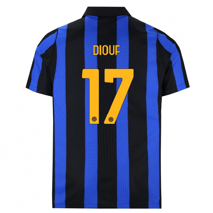 Danxen Homme Maillot Andy Diouf #17 Noir Bleu Jaune Tenues Domicile 2026/27 T-Shirt