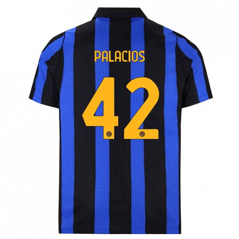 Danxen Homme Maillot Tomás Palacios #42 Noir Bleu Jaune Tenues Domicile 2026/27 T-Shirt