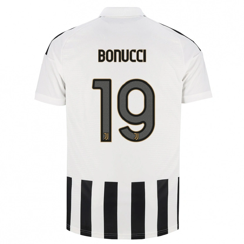 Danxen Homme Maillot Leonardo Bonucci #19 Noir Blanc Marron Tenues Domicile 2026/27 T-Shirt