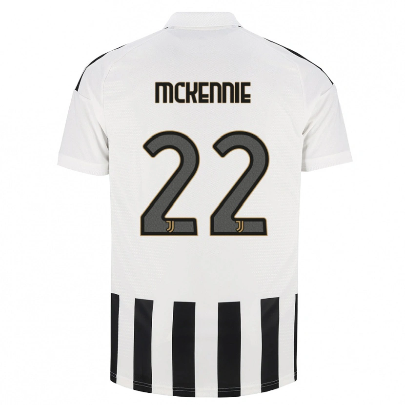 Danxen Homme Maillot Weston Mckennie #22 Noir Blanc Marron Tenues Domicile 2026/27 T-Shirt