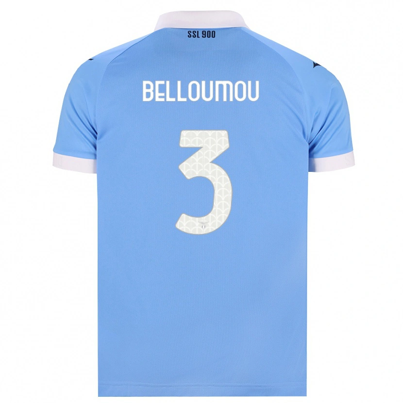 Danxen Homme Maillot Inès Belloumou #3 Bleu Ciel Noir Blanc Tenues Domicile 2026/27 T-Shirt