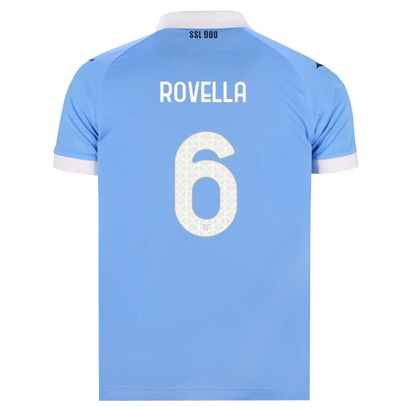 Danxen Homme Maillot Nicolò Rovella #6 Bleu Ciel Noir Blanc Tenues Domicile 2026/27 T-Shirt