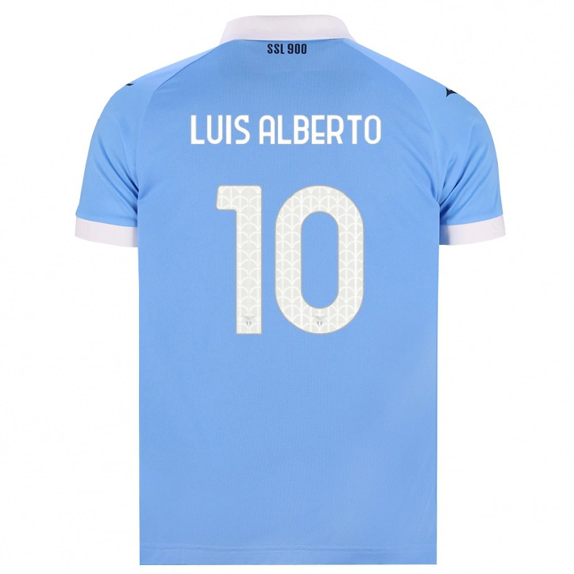 Danxen Homme Maillot Luis Alberto #10 Bleu Ciel Noir Blanc Tenues Domicile 2026/27 T-Shirt
