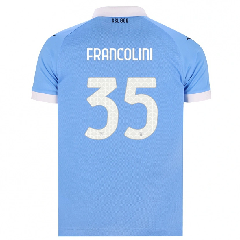Danxen Homme Maillot Alice Francolini #35 Bleu Ciel Noir Blanc Tenues Domicile 2026/27 T-Shirt