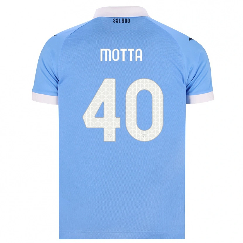 Danxen Homme Maillot Edoardo Motta #40 Bleu Ciel Noir Blanc Tenues Domicile 2026/27 T-Shirt