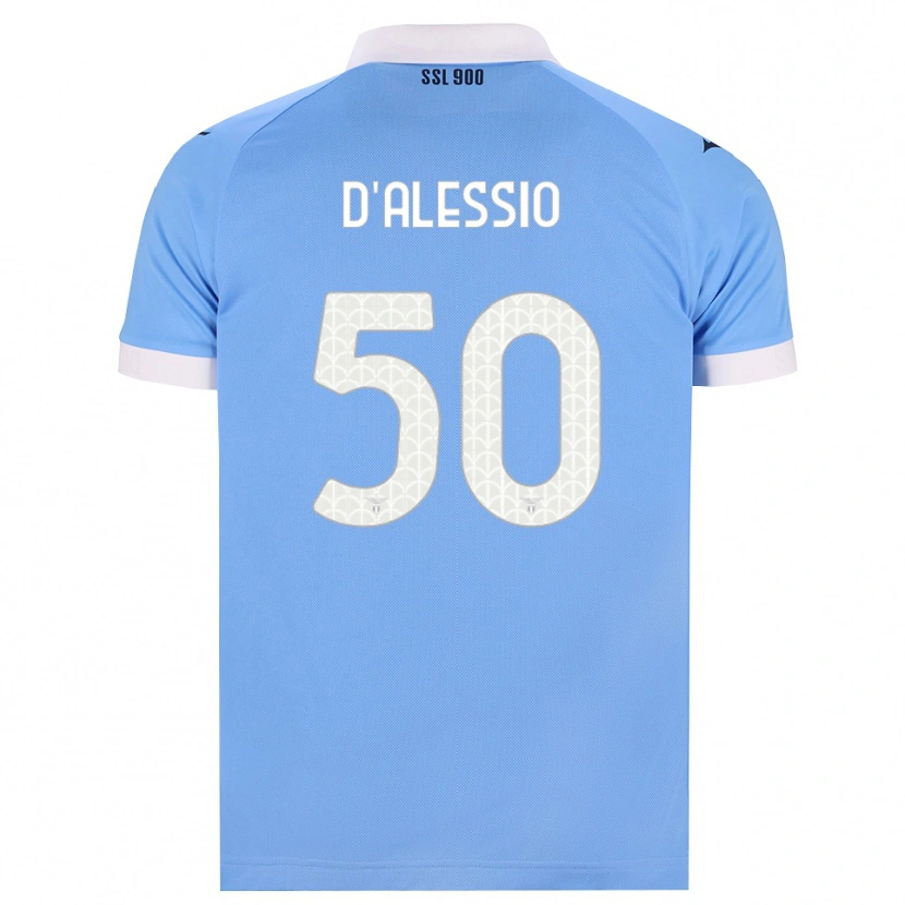 Danxen Homme Maillot Luigi D'alessio #50 Bleu Ciel Noir Blanc Tenues Domicile 2026/27 T-Shirt