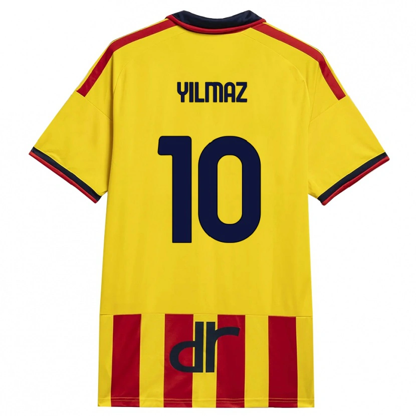 Danxen Homme Maillot Enes Yilmaz #10 Jaune Rouge Tenues Domicile 2026/27 T-Shirt