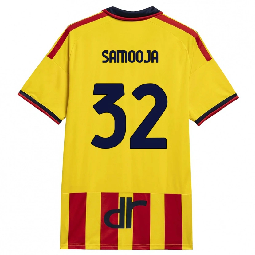 Danxen Homme Maillot Jasper Samooja #32 Jaune Rouge Tenues Domicile 2026/27 T-Shirt