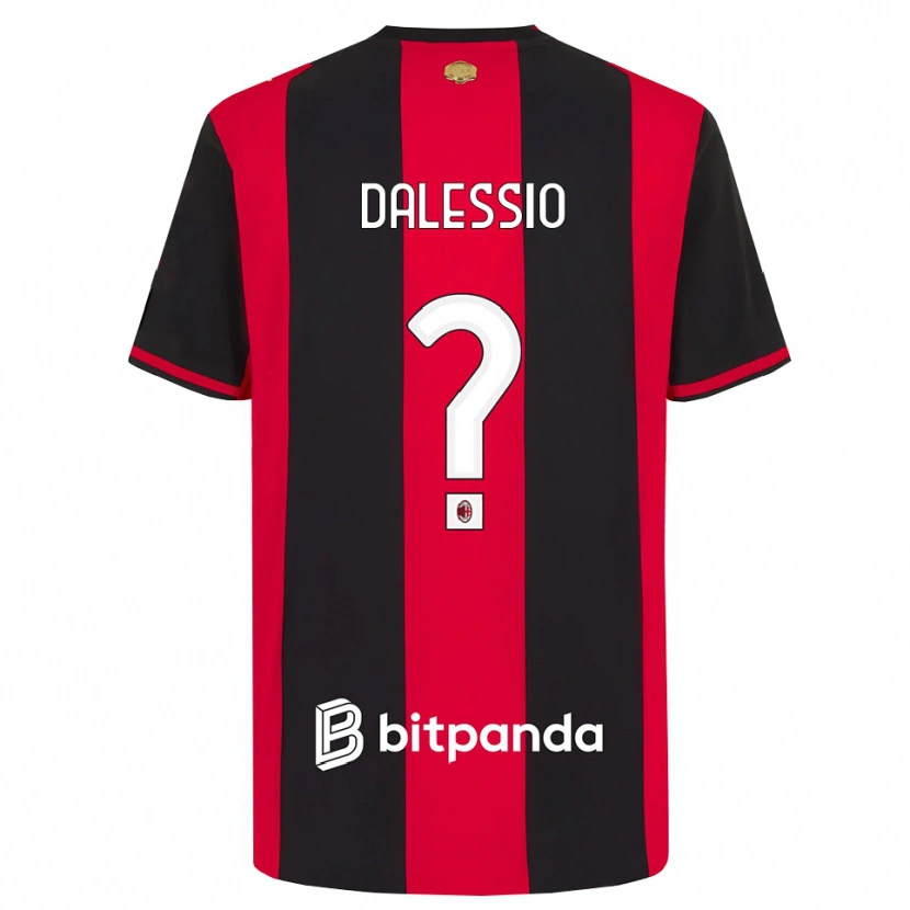 Danxen Homme Maillot Leonardo Dalessio #0 Rouge Noir Blanc Tenues Domicile 2026/27 T-Shirt