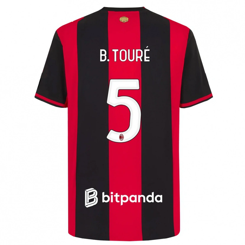 Danxen Homme Maillot Fode Ballo-Toure #5 Rouge Noir Blanc Tenues Domicile 2026/27 T-Shirt
