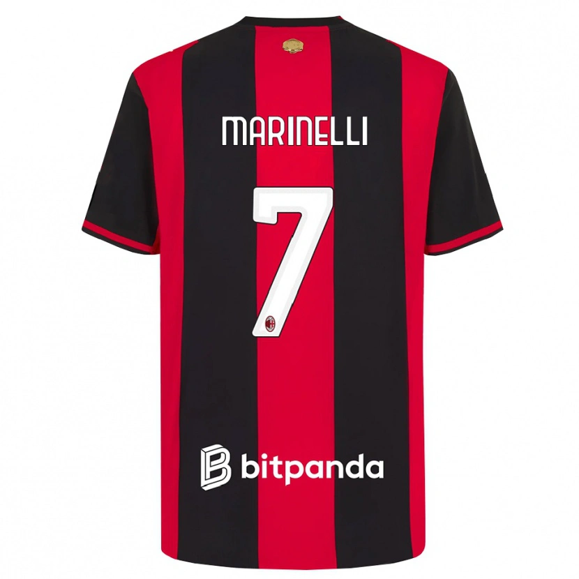 Danxen Homme Maillot Gloria Marinelli #7 Rouge Noir Blanc Tenues Domicile 2026/27 T-Shirt