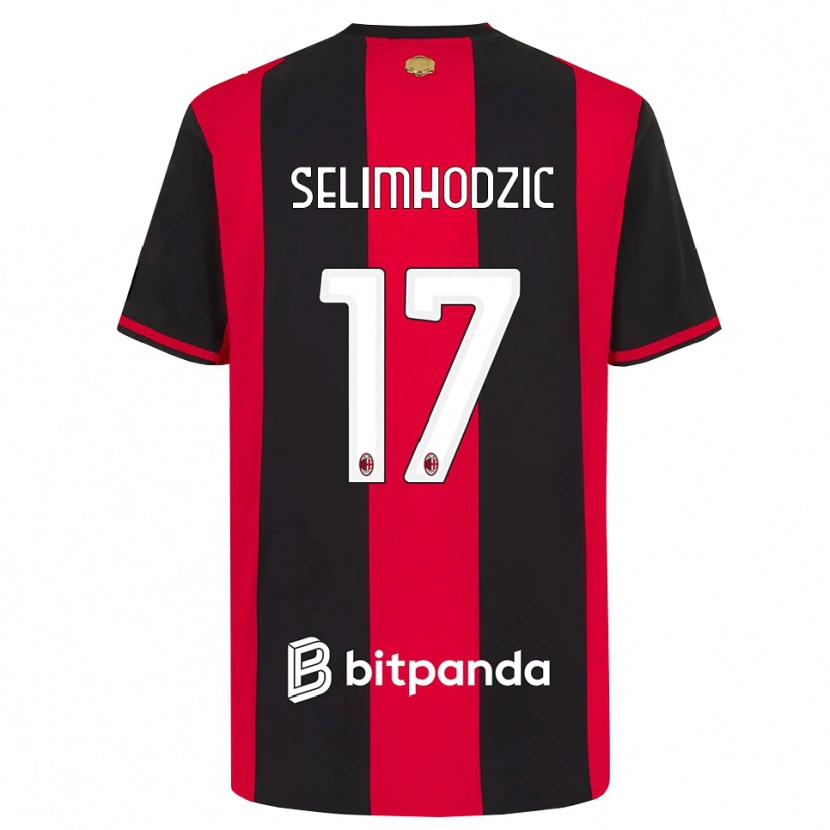 Danxen Homme Maillot Noa Selimhodzic #17 Rouge Noir Blanc Tenues Domicile 2026/27 T-Shirt