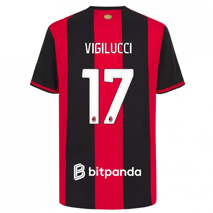 Danxen Homme Maillot Valery Vigilucci #17 Rouge Noir Blanc Tenues Domicile 2026/27 T-Shirt