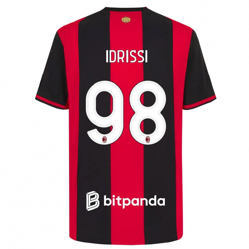 Danxen Homme Maillot Yahya Idrissi #98 Rouge Noir Blanc Tenues Domicile 2026/27 T-Shirt